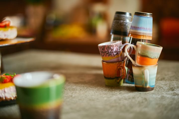 70's espresso mok 4-pack, Retro HKliving