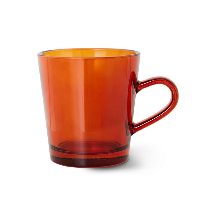 70's glassware koffiekop 20 cl 4-pack, Amber brown HKliving