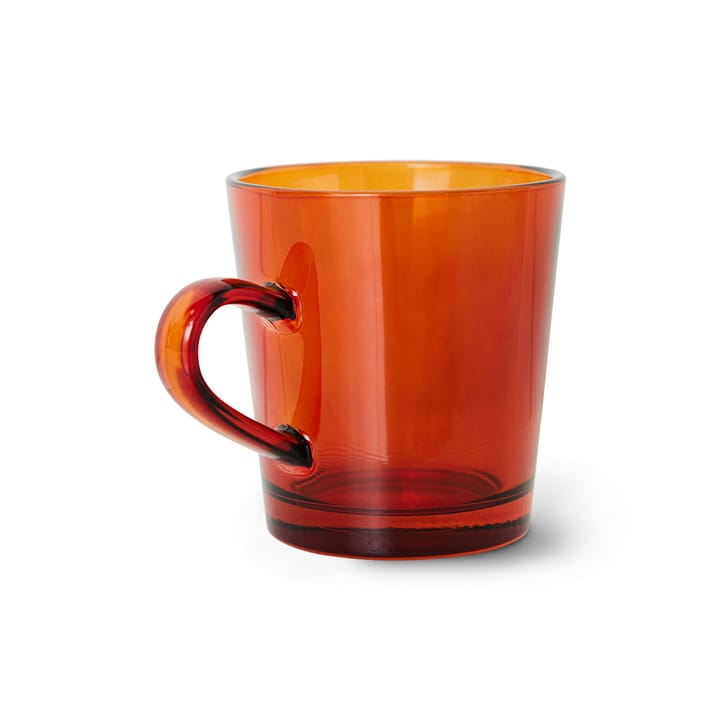 70's glassware koffiekop 20 cl 4-pack, Amber brown HKliving