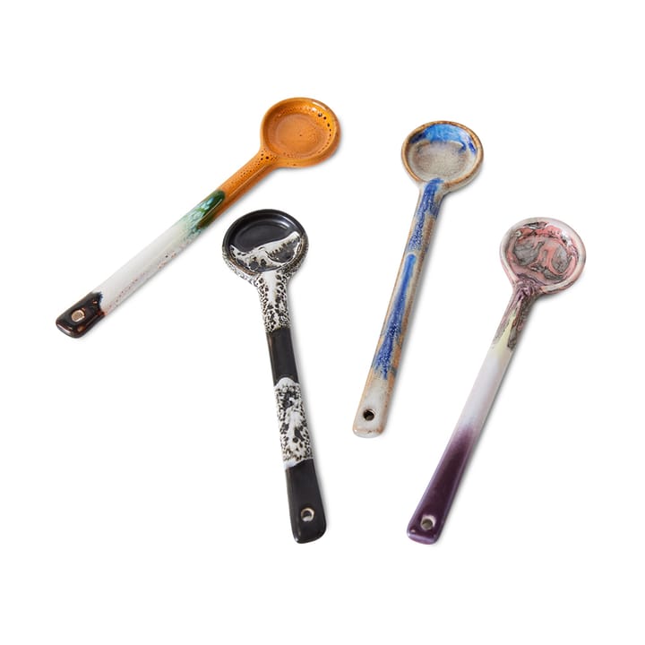 70's keramieken lepel M 4-pack, Force HKliving