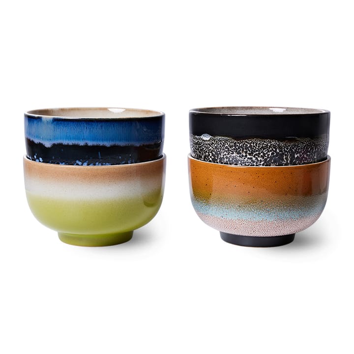 70's kom Ø13,5 cm 4-pack, Groovy HKliving