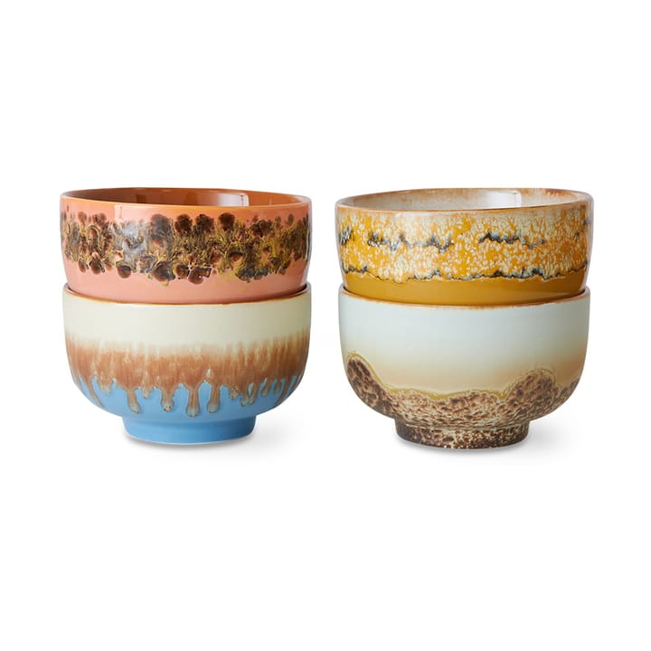 70's kom Ø13,5 cm 4-pack - Seabreeze - HKliving