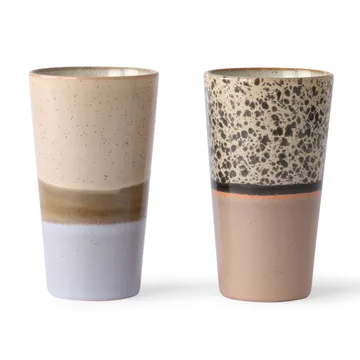 70's latte mok 28 cl 2-delig - Multi - HKliving