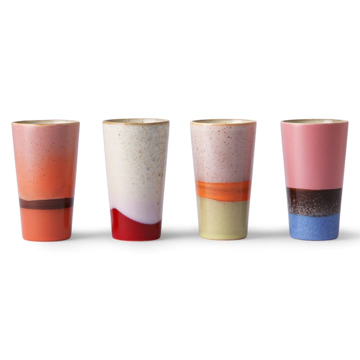 70's lattemok 4-pack - Multi - HKliving