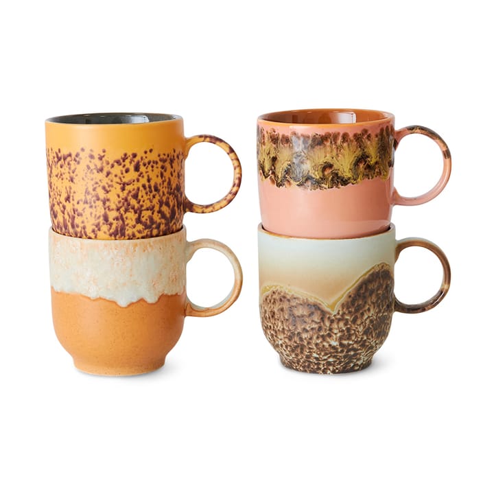 70's mok 25 cl 4-pack - Cape - HKliving