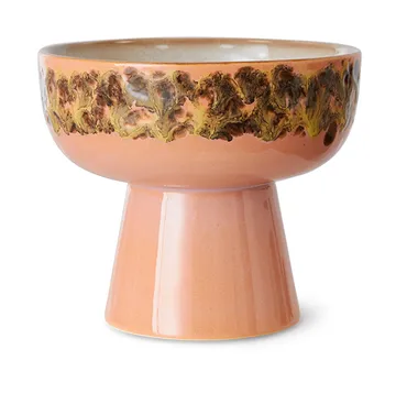 70's tapas schaal op voet L Ø12,5x11 cm - Lush - HKliving