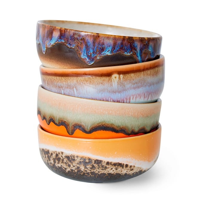 70's tapasschaal 4-pack, Crystal HKliving