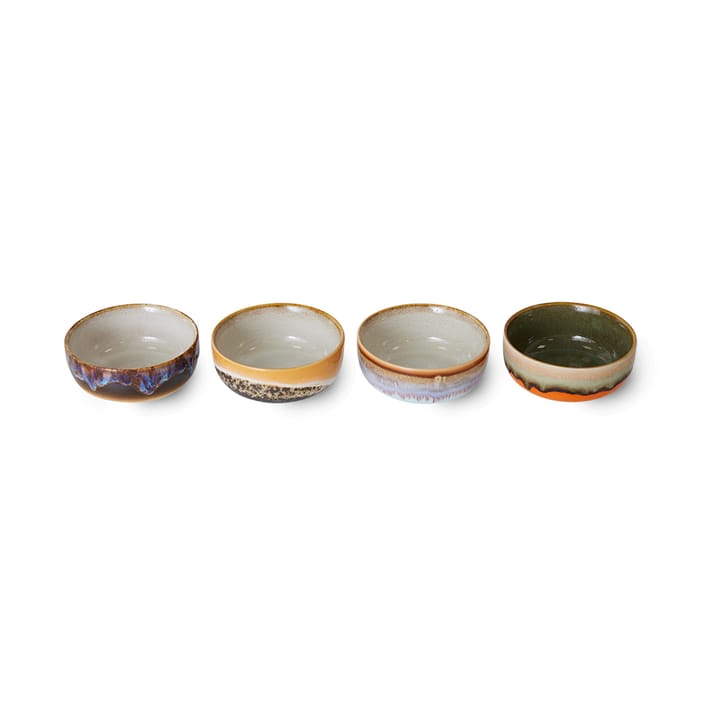 70's tapasschaal 4-pack, Crystal HKliving