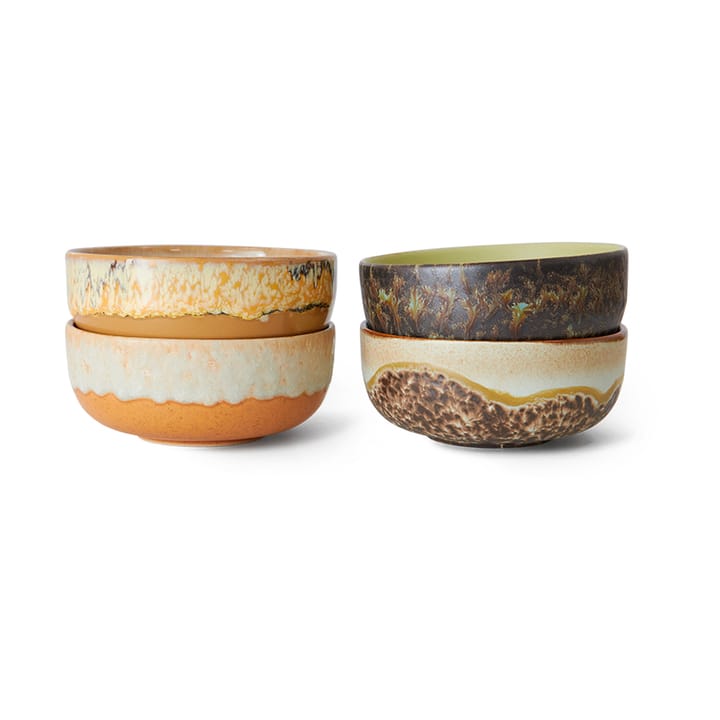 70's tapasschaal 4-pack - Drift - HKliving
