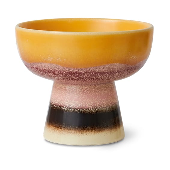 70's tapasschaal op voet S Ø11x9,5 cm - Sunshade - HKliving