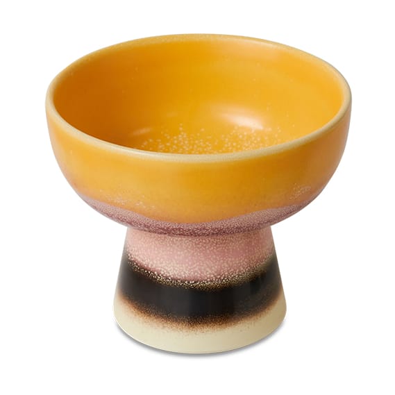 70's tapasschaal op voet S Ø11x9,5 cm, Sunshade HKliving