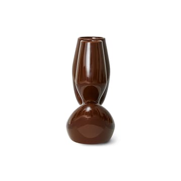 Ceramic organic vaas large 25 cm - Espresso - HKliving