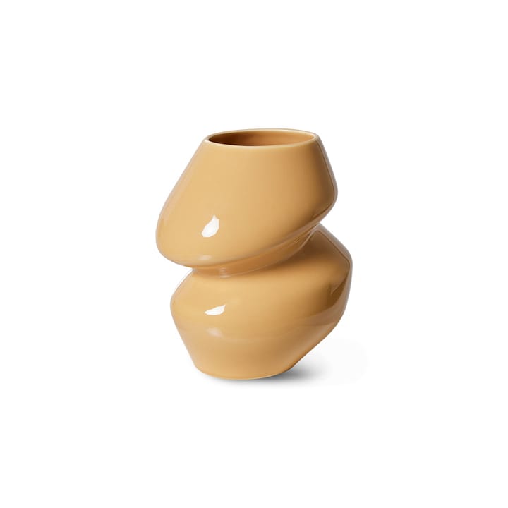 Ceramic organic vaas small 19 cm, Cappuccino HKliving