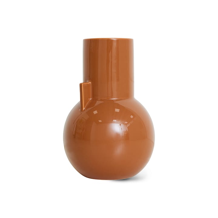Ceramic vaas small 26 cm, Caramel HKliving