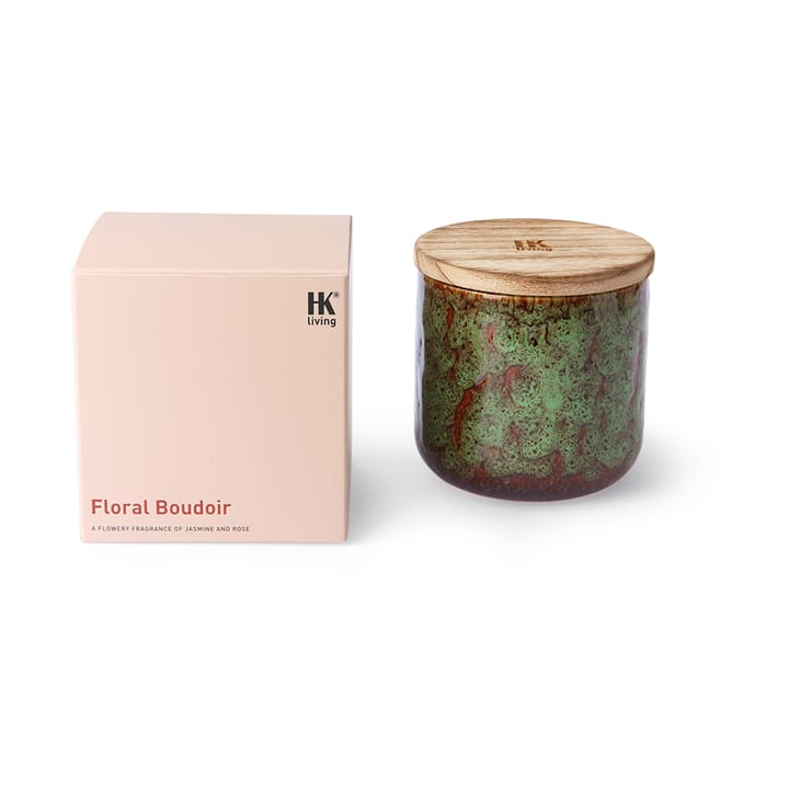 Floral boudoir geurkaars, Green HKliving
