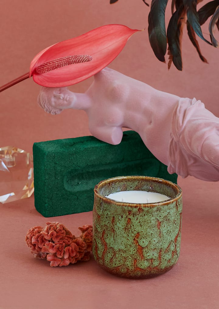 Floral boudoir geurkaars, Green HKliving