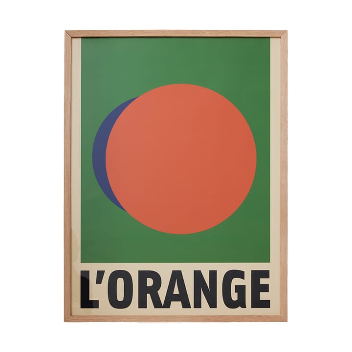 Framed artwork l'orange - Orange - HKliving