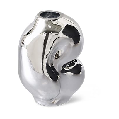 Gleam vaas small, Chrome HKliving