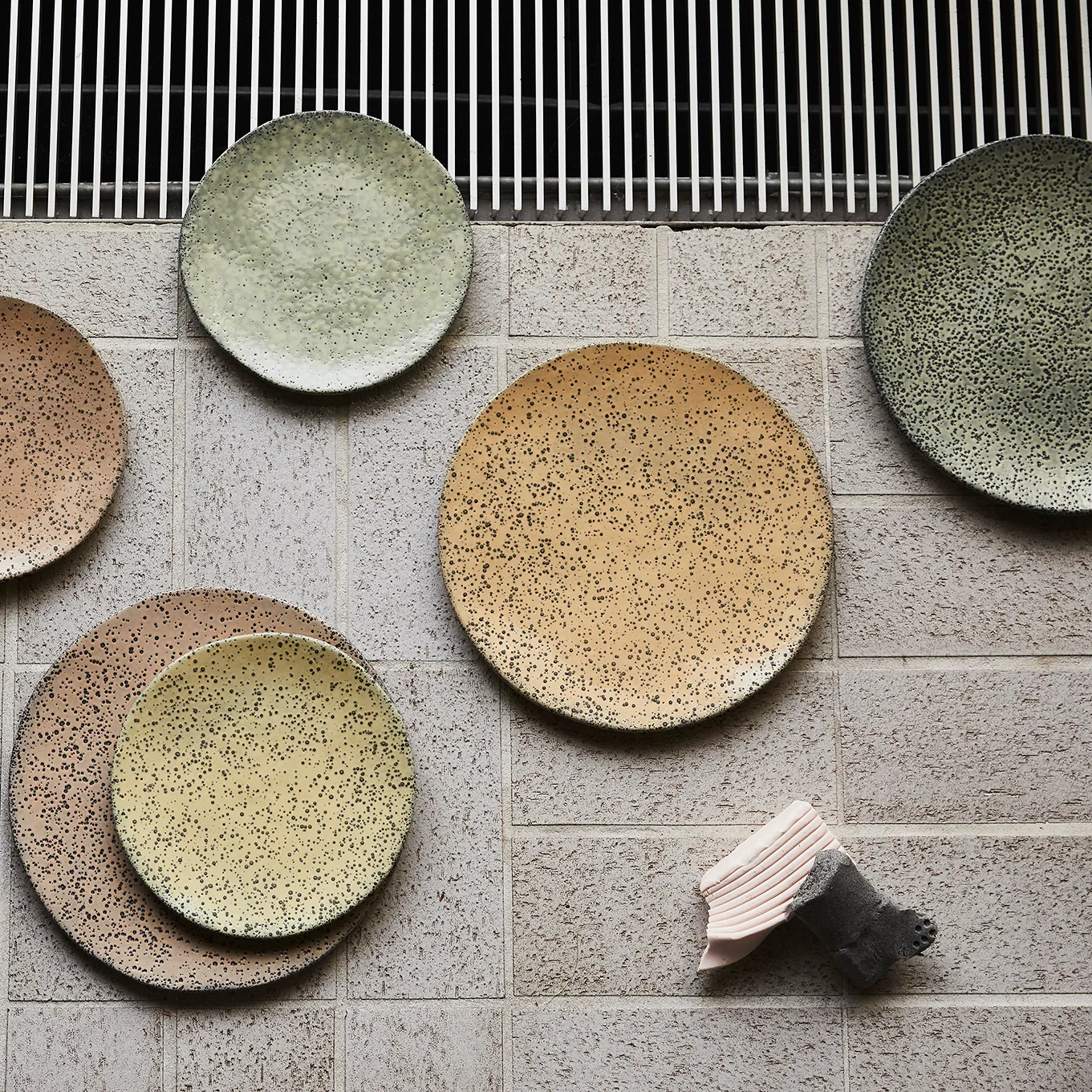 Gradient bord 29 cm 2-pack, Groen HKliving