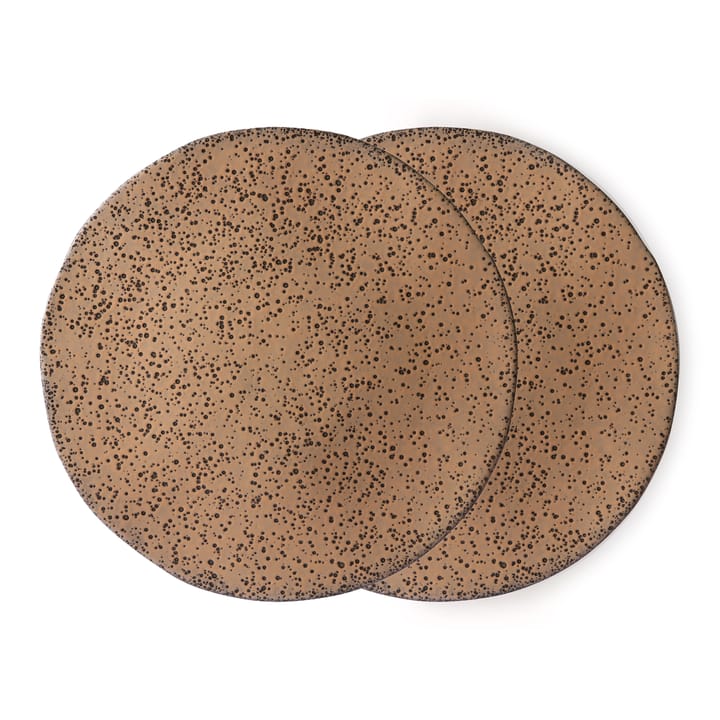 Gradient bord 29 cm 2-pack, Taupe (bruin) HKliving