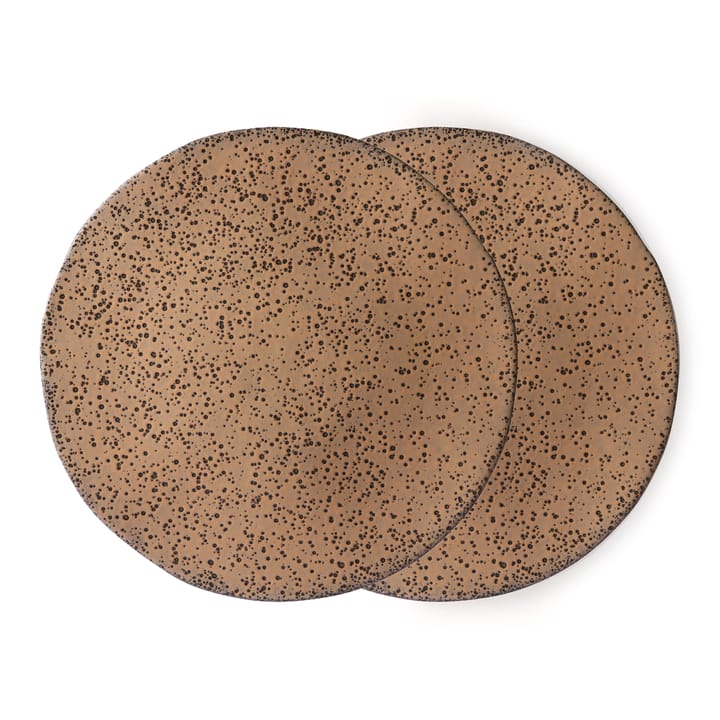 Gradient bord 29 cm 2-pack - Taupe (bruin) - HKliving