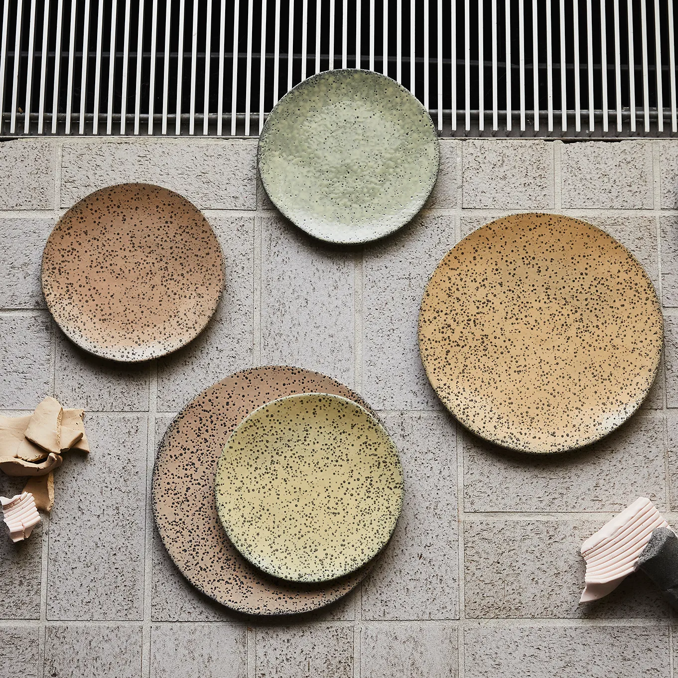 Gradient bordje 22,5 cm 2-pack, Taupe (bruin) HKliving