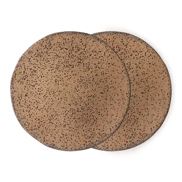 Gradient bordje 22,5 cm 2-pack - Taupe (bruin) - HKliving