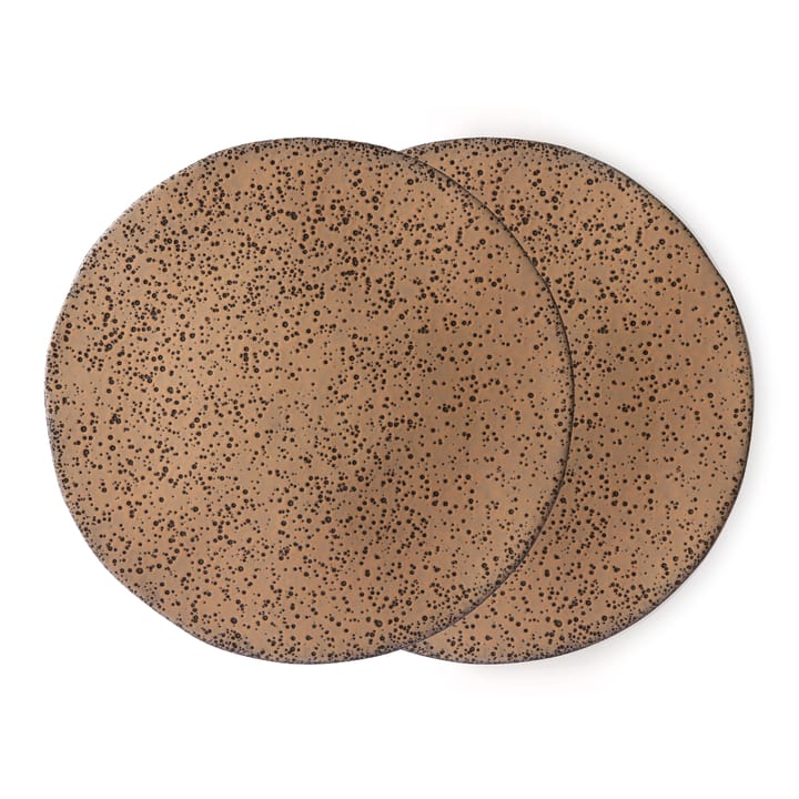 Gradient bordje 22,5 cm 2-pack - Taupe (bruin) - HKliving