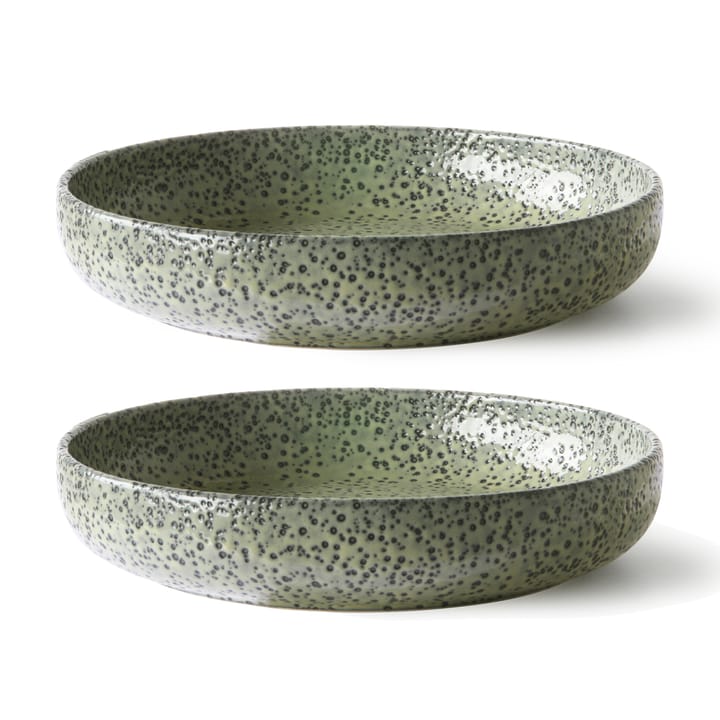 Gradient diep bord Ø21,5 cm 2-pack, Green HKliving