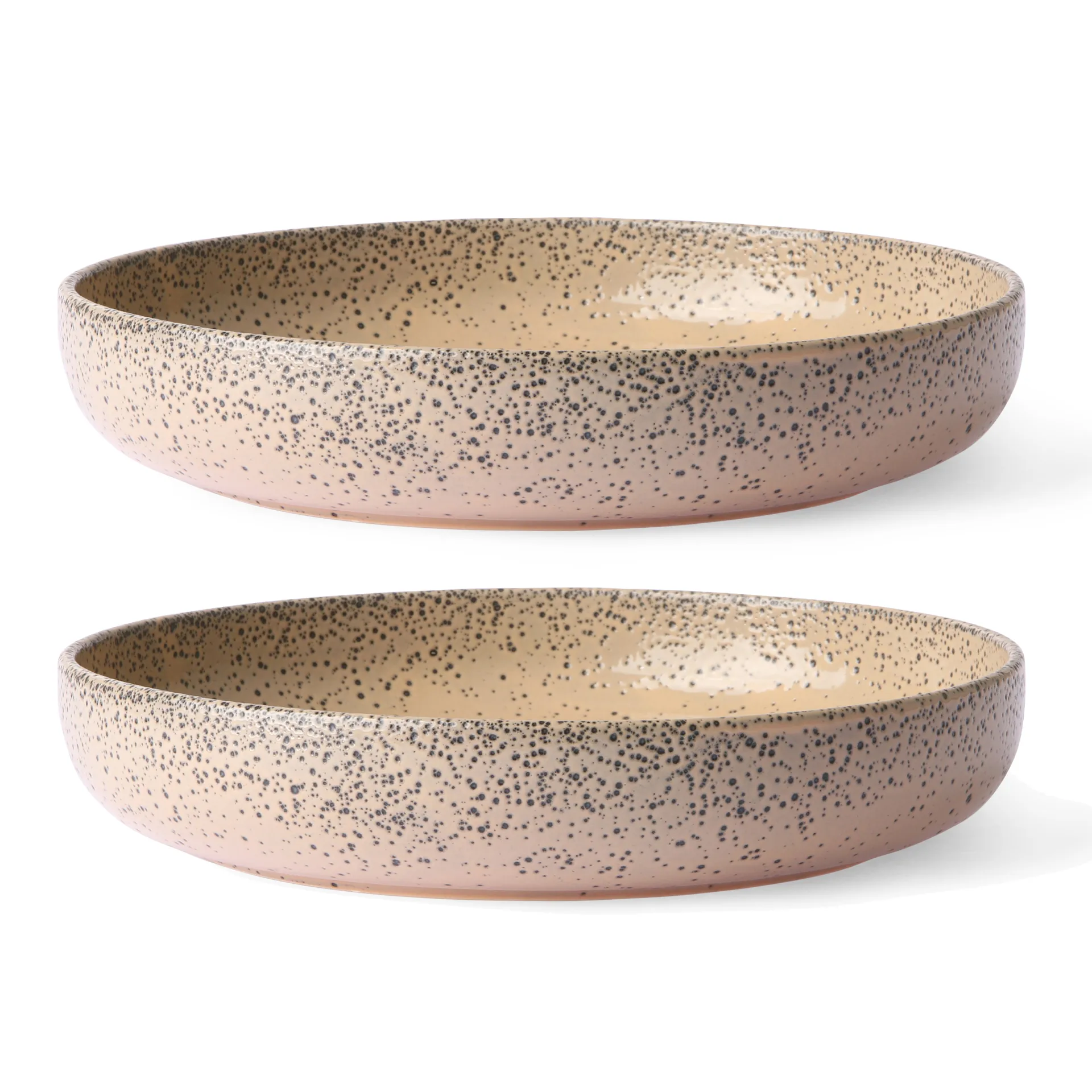 Gradient diep bord Ø21,5 cm 2-pack, Taupe HKliving
