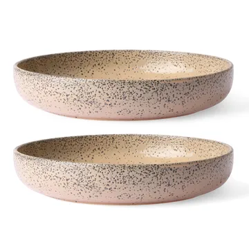 Gradient diep bord Ø21,5 cm 2-pack - Taupe - HKliving