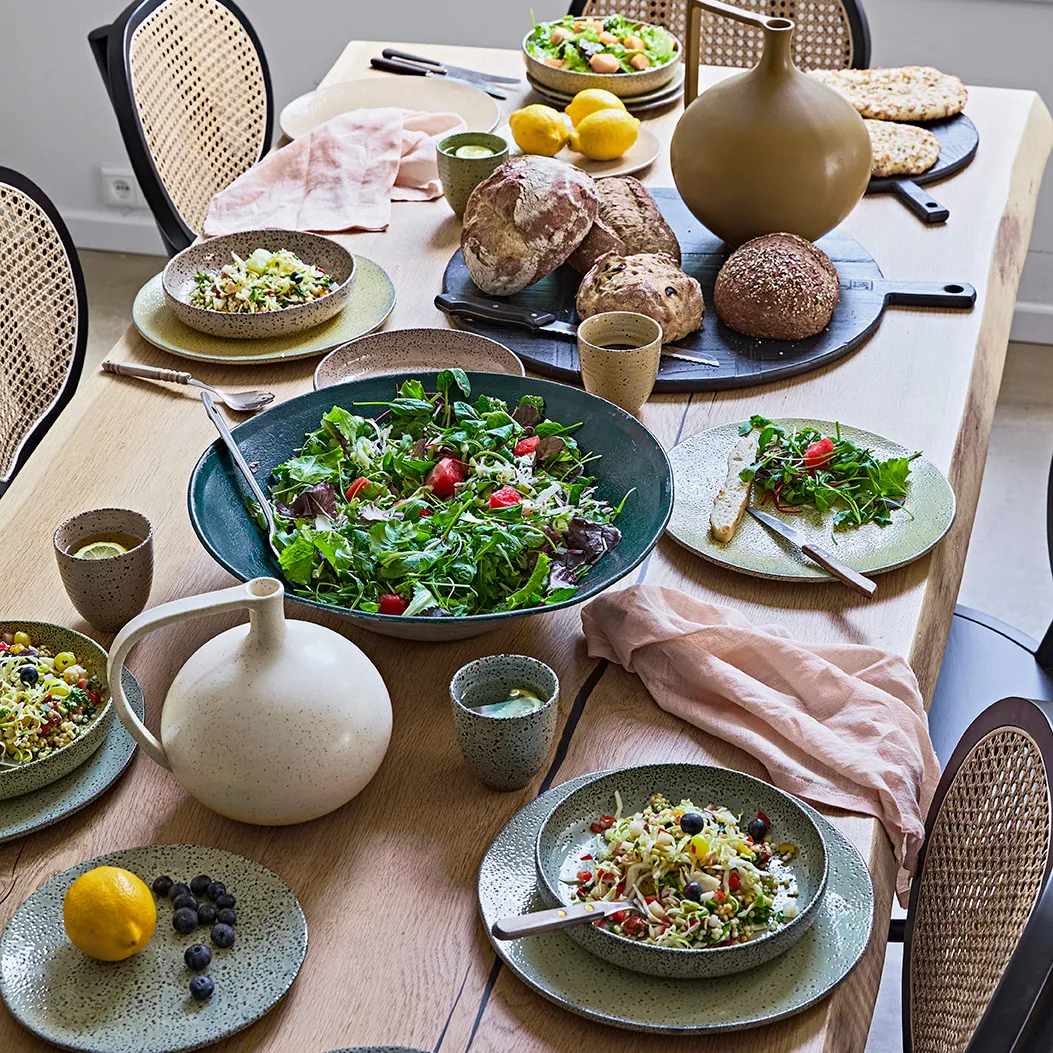 Gradient diep bord Ø21,5 cm 2-pack, Taupe HKliving