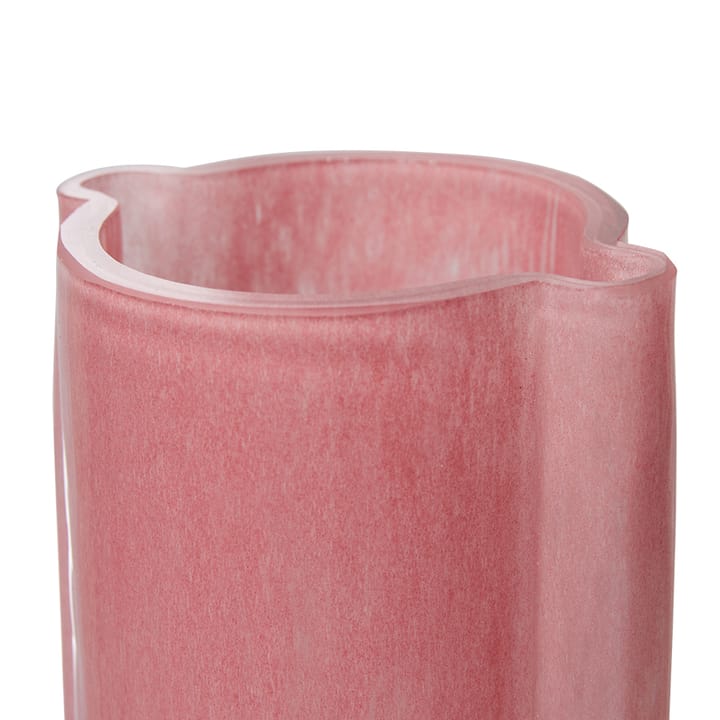 HK Living glazen vaas 25 cm, Flamingo pink HKliving