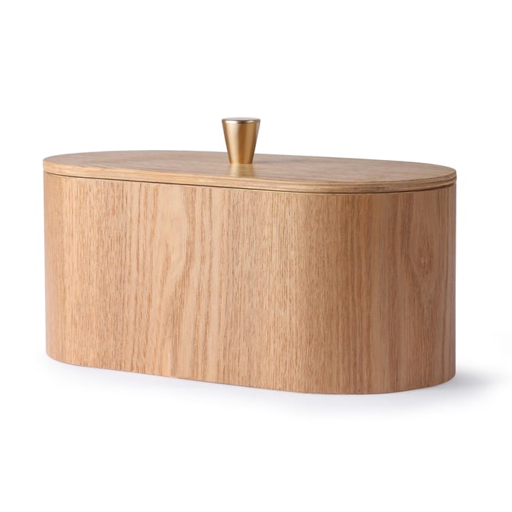 HKliving houten doosje met deksel, Donkerbruin HKliving