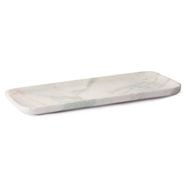 HKliving marmeren dienblad 30x12 cm, Wit-groen-roze HKliving