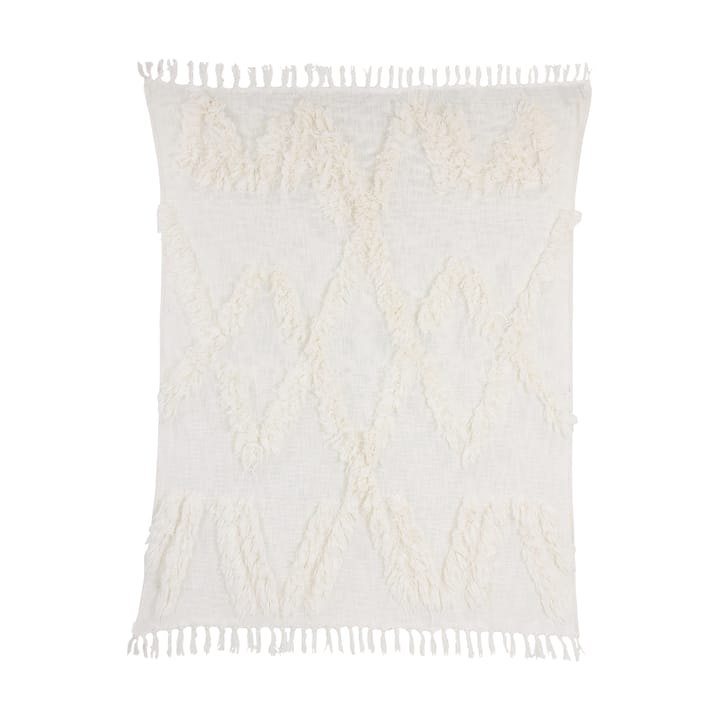 HKliving plaid met franjes, wit HKliving