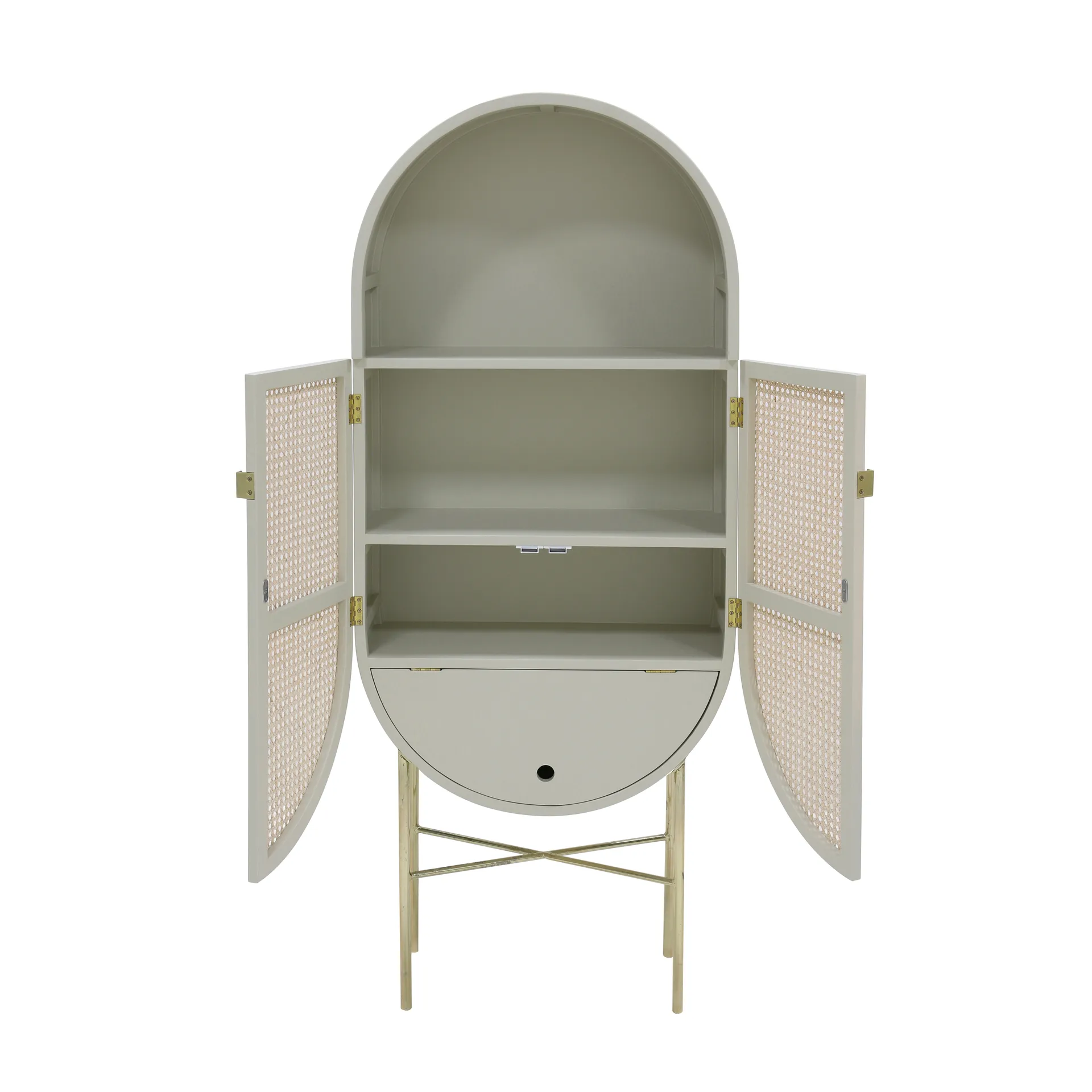 HKliving retro ovale kast, groengrijs HKliving