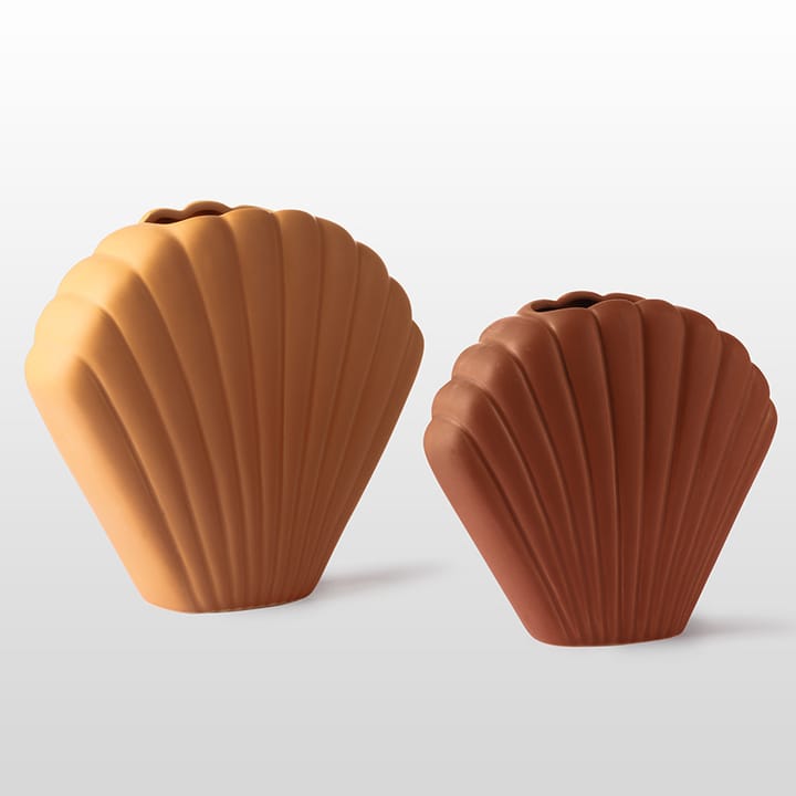 HKliving Shell vaas L, Terra HKliving
