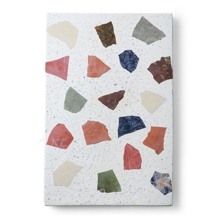 HKliving terrazzo snijplank 30x25 cm, Wit HKliving