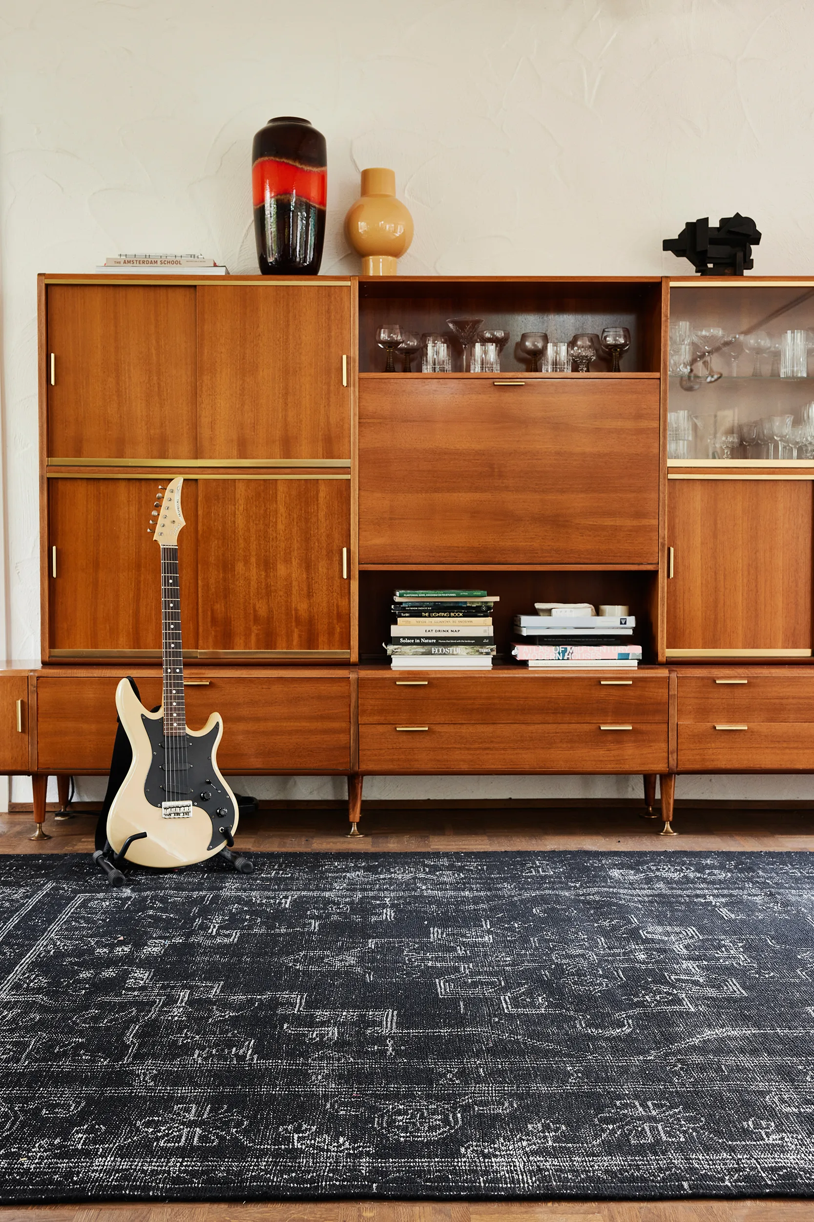 Hkliving wollen vloerkleed 200x300 cm, Black-grey HKliving