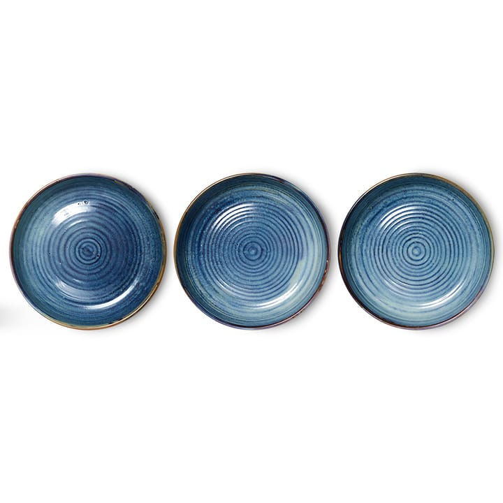 Home Chef diep bord large Ø21,5 cm, Rustic blue HKliving