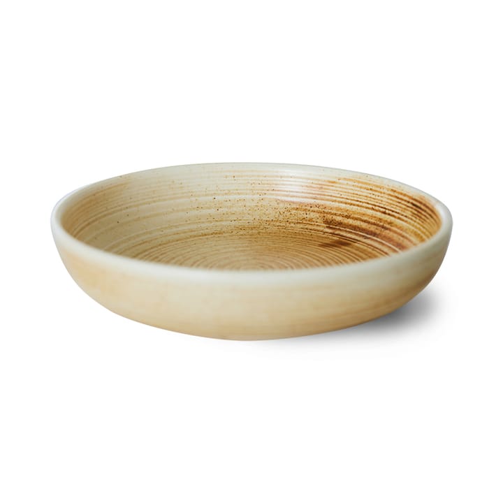 Home Chef diep bord large Ø21,5 cm, Rustic cream-brown HKliving