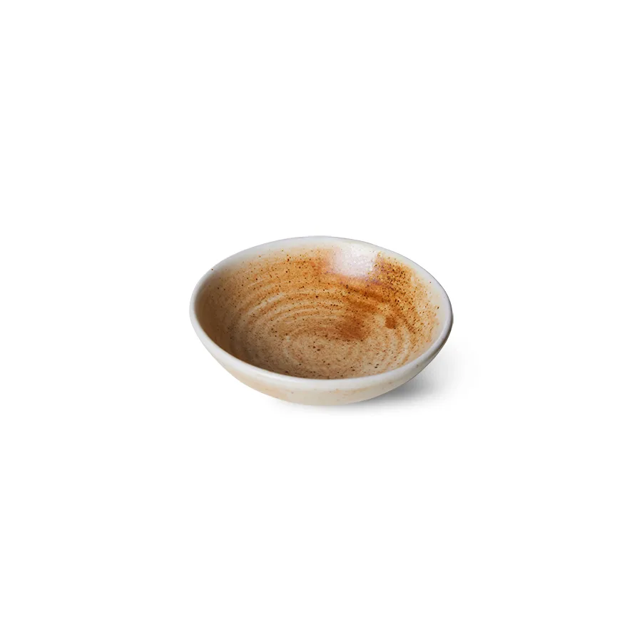 Home Chef kom klein Ø9 cm, Rustic cream-brown HKliving