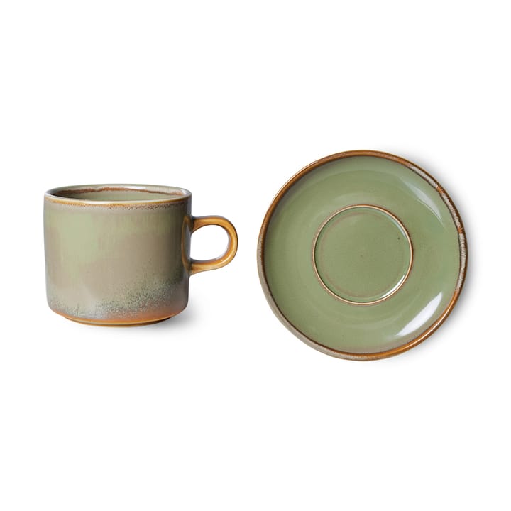 Home Chef kop met schotel 22 cl, Moss green HKliving