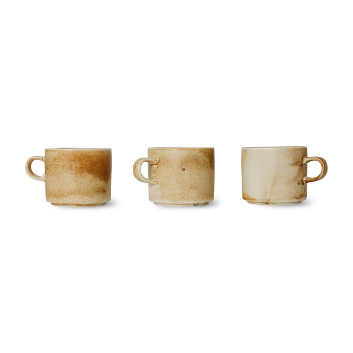 Home Chef kop met schotel 22 cl, Rustic cream-brown HKliving