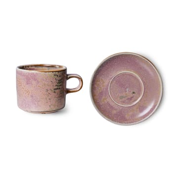 Home Chef kop met schotel 22 cl - Rustic pink - HKliving
