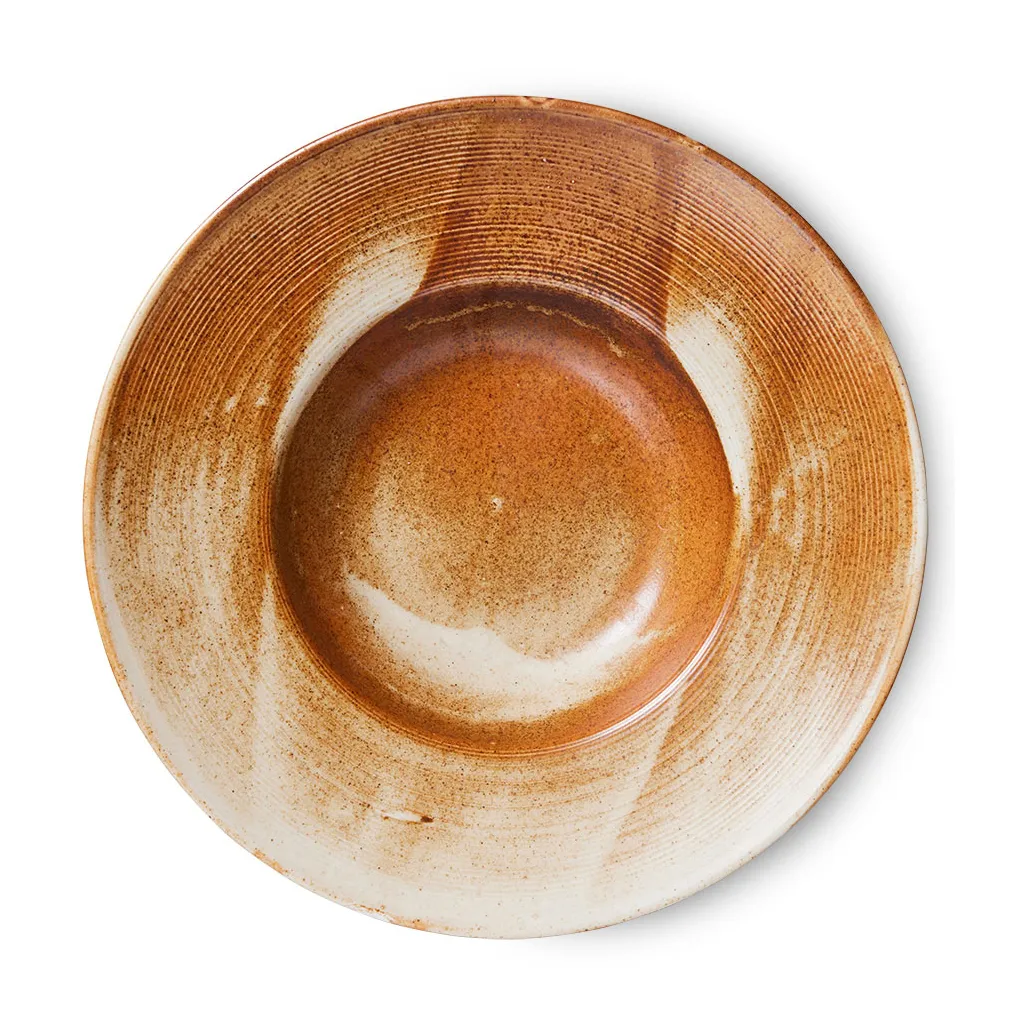 HKliving Home Chef pastabord Ø28,5 cm Rustic cream-brown