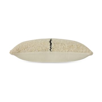 Natural wool striped kussen 30x50 cm - White - HKliving