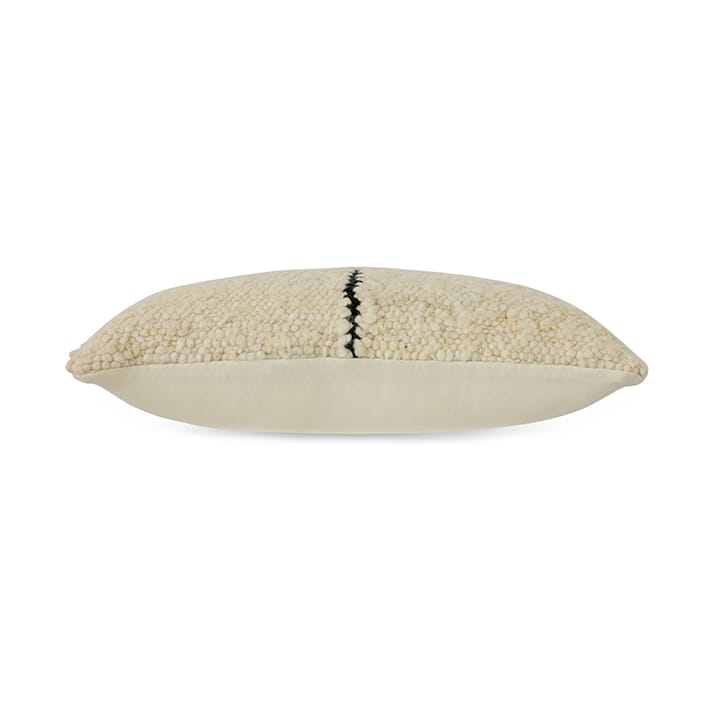 Natural wool striped kussen 30x50 cm, White HKliving