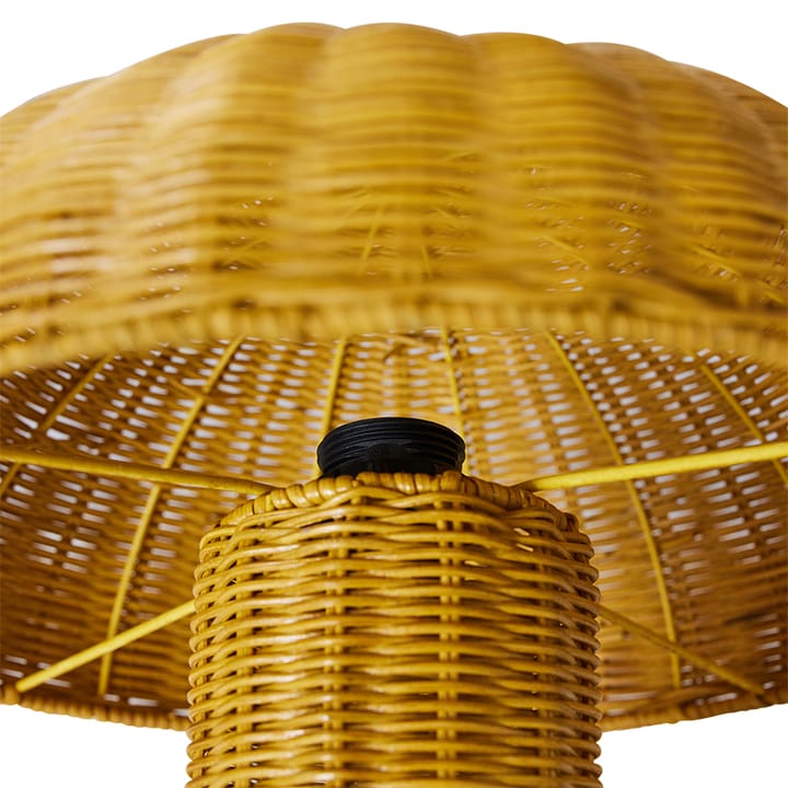 Rattan tafellamp, Mustard HKliving